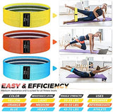 Renoj Resistance Bands, Exercise Workout Bands for Women and Men, 3 Set of Stretch Bands for Booty Legs for Yoga Starter, Pilates Flexbands