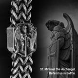 Hero Company Saint Michael 'Defend Us' Stainless Steel Bracelet for Men