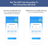 BTF-LIGHTING SP630E Bluetooth Controllers 4 Zones 2.4GHz RF RB3 Remote Kit Support FCOB COB SMD PWM or SPI RGB RGBW LED Strip WS2811 WS2812B WS2814 WS2815 SK6812 IC etc DC5V DC12V DC24V