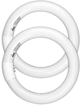 CHKADAWA Circular Bulb FC8T9/DL, 8 Inch T9 22W Circline Fluorescent Light Bulbs, Replacement Round Fluorescent Lamp Tube, Bright Daylight 6400K 1250 Lumens, G10q 4 Pin Base, 2 Pack