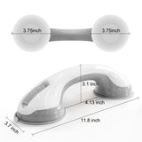 NL'AAHCÉ Grab Bars for Shower Heavy-Duty (2Pack) 12-Inch ADA Compliant Grab Bar for Seniors Shower Handles for Elderly Suction Handicap Safety Handrail for Bathroom Bathtubs Toilet Tiles Glass