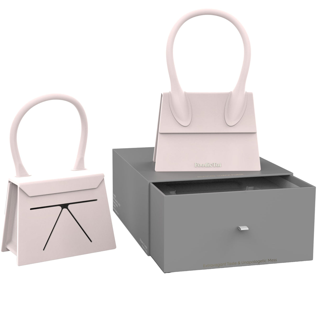 FoodieTot Toddler Snack Purse | Baby Toddler Gift Set | Snack Container for Puffs & Yogurt Melts | Toddler Snack Dispenser | Birthday Christmas Gift for Girls Age 1–4 Years