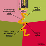 Honey Stinger Strawberry Kiwi Energy Gel, Caffeinated & Gluten Free with Organic Honey, for Exercise, Running and Performance, Sports Nutrition for Home & Gym, Pre and Mid Workout, 24 Pack