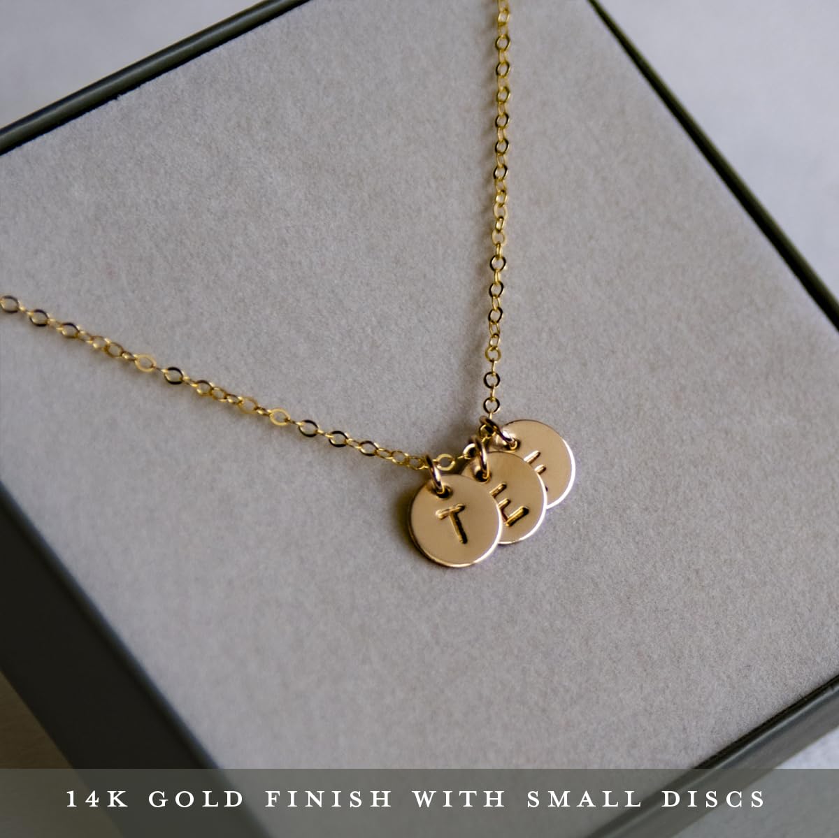 EFYTAL Initial Necklaces for Women, 14K Gold/Sterling Silver, Custom Gift