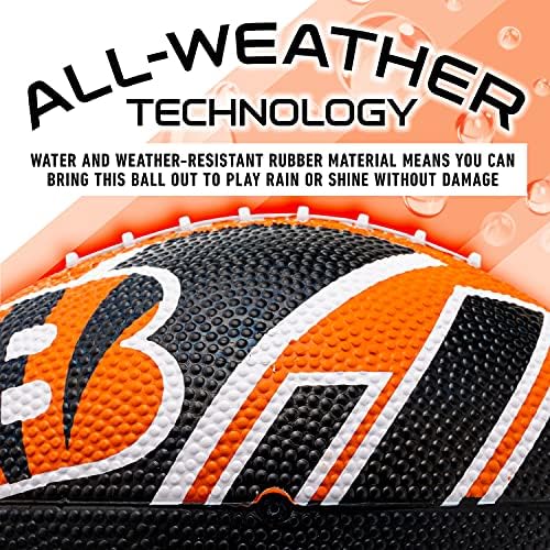 Franklin Sports NFL Team Footballs - Rubber Youth Mini Footballs for All NFL Teams - Kids Junior 8.5" Football - Official NFL Licensed Footballs