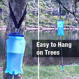 SimPure Gravity Water Filter, Portable Gravity-Fed Water Purifier with 3L Bag, Tree Strap, BPA Free Survival Gear and Equipment for Camping Hiking Emergency Preparedness