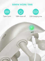 SKG Neck Massager for Pain Relief Deep Tissue, 6D Kneading Cordless Shiatsu Neck and Shoulder Massager with Heat Electric Massage Father Day Gift Ideas, H7 Ultra