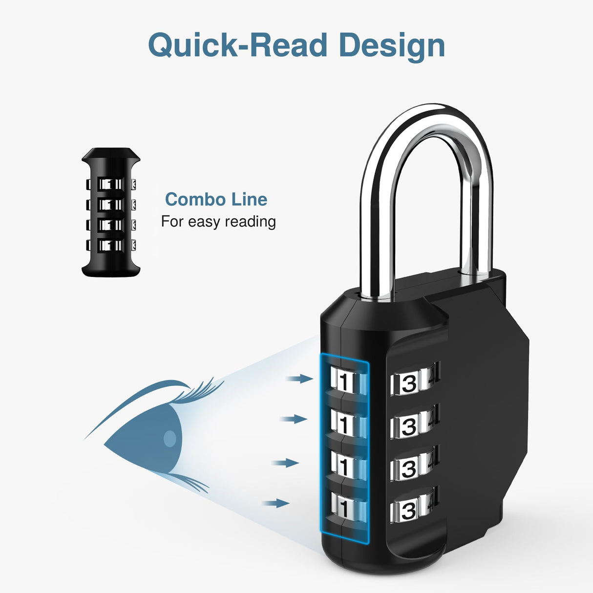 Puroma 10 Pack Combination Lock for Locker 4 Digit Outdoor Waterproof Padlock for School, Gym, Sports, Fence, Toolbox, Gate, Case, Outdoor, Hasp Storage, Cabinets (Black)
