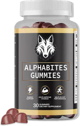 AlphaBites 7-in-1 Nitric Oxide Booster 30 Servings-IroWandMas VitaI Source Balance Gumnnies, GlutenFree, Vegan (1PCS)