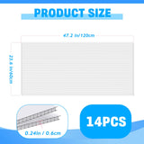 14 Pack Polycarbonate Greenhouse Panels, 4' x 2' x 0.24" Twin-Wall Polycarbonate Sheets for All Weather Green house Covering, Clear Greenhouse Panels, Excellent Light Transmission & Weather Resistance
