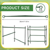 Geelin 200 Pcs Plant Stake Arms for Tomato Cage, 11.8" Expandable Trellis Connectors, 11mm Bayonet Diameter Plant Stakes for Climbing Plants, Tomatoes Stakes, Vegetables