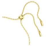Swarovski Idyllia Bracelet, Gold-Tone Finished Clover Motif with Green Stones, Part of the Idyllia Collection