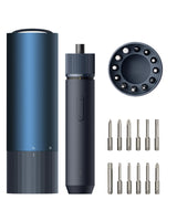 HOTO Electric Screwdriver Rechargeable, 3.6V Cordless Screwdriver Set USB-C, 1/4'' Hex Bits, 3 Torque Settings, 1500mAh Battery, LED Light & 12 S2 Metal Bits for Furniture/Electrical Repairs