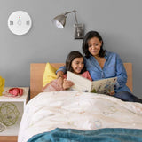 Combination Smoke and Carbon Monoxide Detector Alarm, 2-Pack Beeps Warning Smoke and CO Alarms for Basements Travel Home Office House Bedroom Living Room Car, Battery Operated, Comply with UL 217/2034
