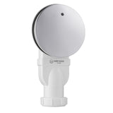 Sandy Beach Slimline Chrome Shower Bathroom Tray Waste Trap 90mm Diameter 48mm Depth