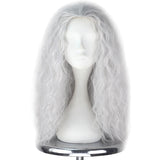 Witch Wig Old Lady Wig Women Long Grey Curly Costume Cosplay Wig