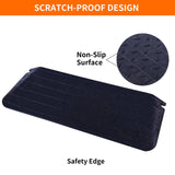 BESEA 3 Inch Rise Threshold Ramp Anti-Slip Wheelchair Ramp Rubber Curb Ramp for Home Doorways 3 Feet Long 5500lbs Load Capacity(Anti-Slip Design)