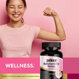 EGUOO Multivitamin for Women - Womens Multivitamin with Vitamin C, E, Biotin and Folic Acid Vitamins for Women - Womens Vitamins for Energy, Immune, Brain, Heart, Eye and Bone Health, 90 Capsules