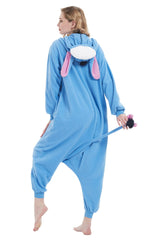 HvnTjvn Animal Donkey Onesie adult Jumpsuit Unisex One-Piece Pajamas Cosplay Costume Sleepwear for Halloween christmas Women Men M