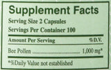 YS Organics Bee Pollen - 200 Capsules - Pack of 2