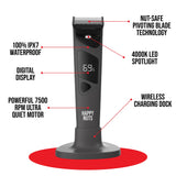 HAPPY NUTS The Ballber Pro Electric Groin & Body Hair Trimmer for Men - Mens Body Groomer Kit for Privates - Waterproof Shaver for Hard to Reach Areas