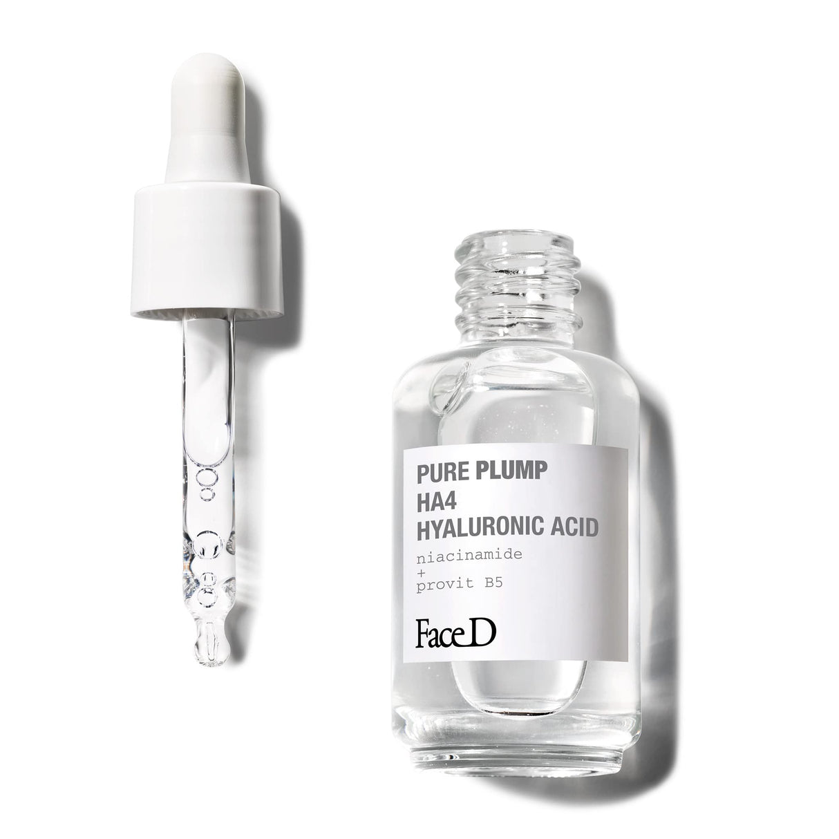 Face D Pure Plump, Serum mit HA4 Hyaluronsäure mit Straffungseffekt, 30 ml