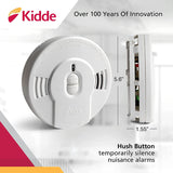 Kidde Smoke Detector, 10-Year Battery, LED Indicators, Replacement Alert, Test-Reset Button & Smoke & Carbon Monoxide Detector, AA Battery Powered, LED Warning Light Indicators