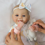 SCOM Baby Doll Girl, 18 inch Realistic Soft Body Baby Doll Real Life Cute Baby with Accessories for 3+ Year Old Christmas Birthday Gifts