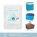 WORLD-BIO Dry Ice for Shipping Frozen Food & Travel, Long Lasting Cold Packs for Cooler 96 Packs 4.7" x 3.3", Small Freezer Packs for Shipping, Bulk Reusable Dry Ice Packs Cool Pack for Shipping