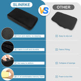 Knee Scooter Cushion Cover - Soft and Comfortable Knee Scooter Pad with Removable 2'' Thick Memory Foam Cushion, Black