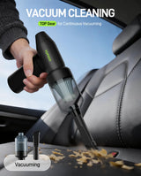 YOFIGO Compressed Air Duster - 150000RPM Electric Air Duster, 3-Speed Adjustable PC Cleaner, 4400mAh Rechargeable Cordless Air Blower, Alternative to Canned Air for Keyboard, Electronics, Camera