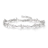 Crysdue Teardrop Marquise CZ Tennis Bracelets Wedding Bridal Jewelry Clear
