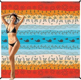 BYDOLL Beach Blanket 78''X81'' 4-7 Adults Oversized Lightweight Waterproof Sandproof Blanket for Beach Large Picnic Mat Travel Camping