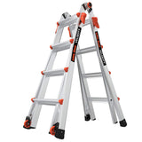 Little Giant Velocity M18 Multi-Position Aluminum Ladder, A-Frame, Extension, 90-Degree and Trestle Modes, Lightweight with Slip-Resistant Feet and Wheels, 300 lb. Type IA, 18-Ft Reach, 15417-001