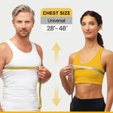 Posture Corrector Back Brace for Women & Men - Adjustable Straps for Neck & Shoulder Comfort, Breathable Upper Back Straightener, Invisible Under Clothes, Comfortable Ergonomic Design (28-48") (28-48")