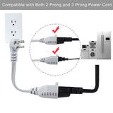 KUNCAN Appliance Power Extension Cord - 3 Prong Flat Wire SPT-3 14 AWG Heavy Duty Male to Female Extender Low Profile Grounded Cable for Major AC Unit, Air Conditioner, Refrigerator (9 Feet)