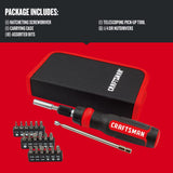 CRAFTSMAN Ratcheting Screwdriver, Multibit Set, 26-Piece (CMHT68001)