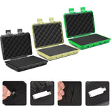 Oniissy Ruggedized Plastic Tool Box, Waterproof Carry Tool Case Safety Instrument Tool Box ABS Plastic Storage Toolbox,Sealed Safety Case For Hardware Tools, Cameras, Instruments(Black)