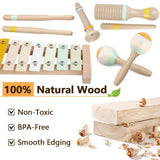 Baby Musical Instruments-Montessori Wooden Toys for Toddlers