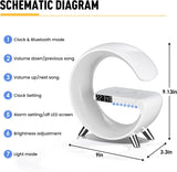 5 in 1 LED Table Lamp with Wireless Charging Bluetooth Speaker