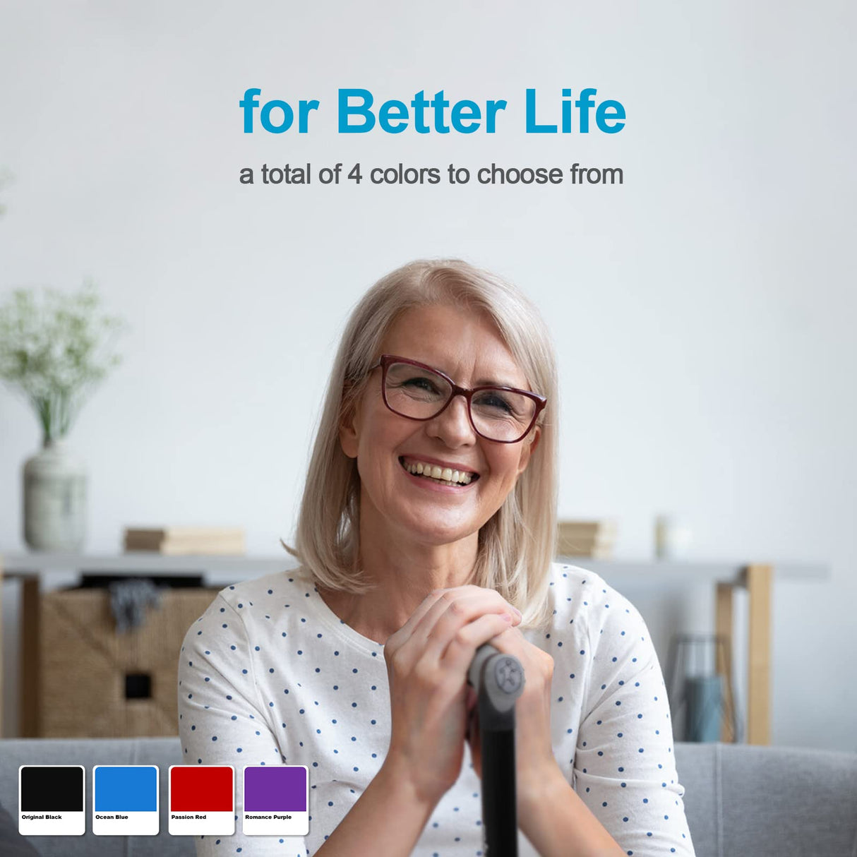 REHAND Walking Cane - Foldable, Adjustable, Collapsible Walking Canes for Men & Women, Pivot Tip, with Travel Bag | Walking Sticks for Seniors & Adults [Pink]