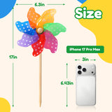 IilLittle 10 Pack Rainbow Pinwheel, Pinwheels for Kids