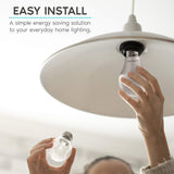 LUXRITE A19 LED Bulb 75W Equivalent, 1100 Lumens, 3000K Soft White, Dimmable Standard LED Light Bulbs 11W, Enclosed Fixture Rated, Energy Star, E26 Medium Base - Indoor and Outdoor (4 Pack)