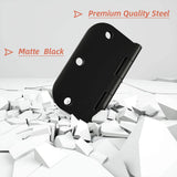 HOSOM 30 Pack Rounded Matte Black Door Hinges 3.5 x 3.5 inch with 5/8 Radius, Black 3 1/2 Interior Door Hinges, 3 ½"x 3 ½" Hardware