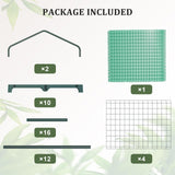 TianC beauty Greenhouse for Indoor Outdoor, Small Plastic Plant Green House 4-Tier Rack Stand Portable Greenhouses with Durable PE Cover for Seedling