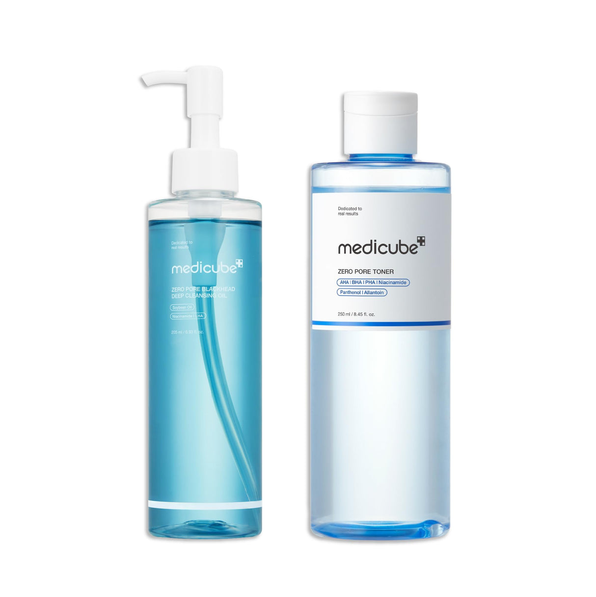 medicube Glass Glow Flawless Pore Care Step 1: Zero Pore Blackhead Deep Cleansing Oil and Zero Pore Toner