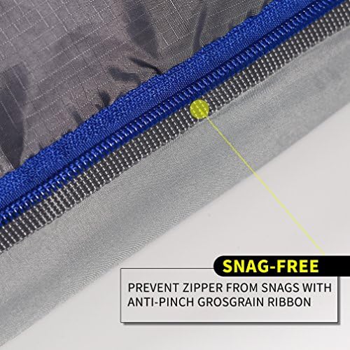 0 Degree Winter Sleeping Bags for Adults Camping (450GSM) - Temp Range (5F–32F) Portable Waterproof Compression Sack- Camping Sleeping Bags for Big and Tall in Env Hoodie: Backpacking Hiking 4 Season