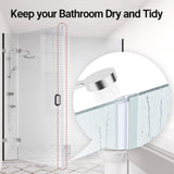 AmazerBath 5 PCS Shower Door Side Seal Strip for 3/8 Inch Glass - 15.75 Inches x 5, 5 Sections Segmented Shower Installation Kit, Frameless Glass Door Seal Strip