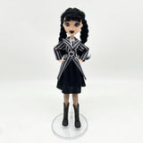 9' Addams Doll with Gift Box, High Heels, Black Dress, and Hair, Perfect Christmas and Birthdays Toy Gift for Girls & Fans(New B)