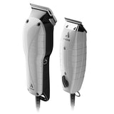 Andis Professional Barber Combo Hair Clipper and Trimmer 17 Piece Set, 66615, Grey